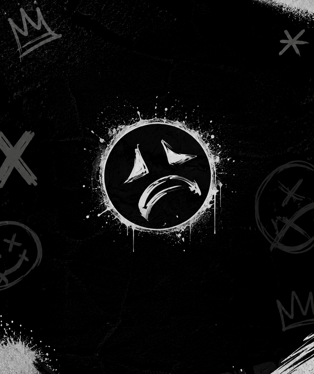 Blacko Tribe sad-face emblem